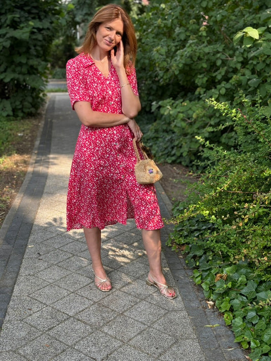 Sukienka Verano Karminowy Pocałunek