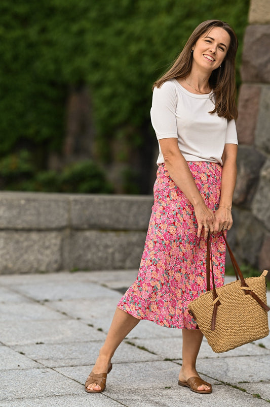 Spódnica Midi Prado Rosa